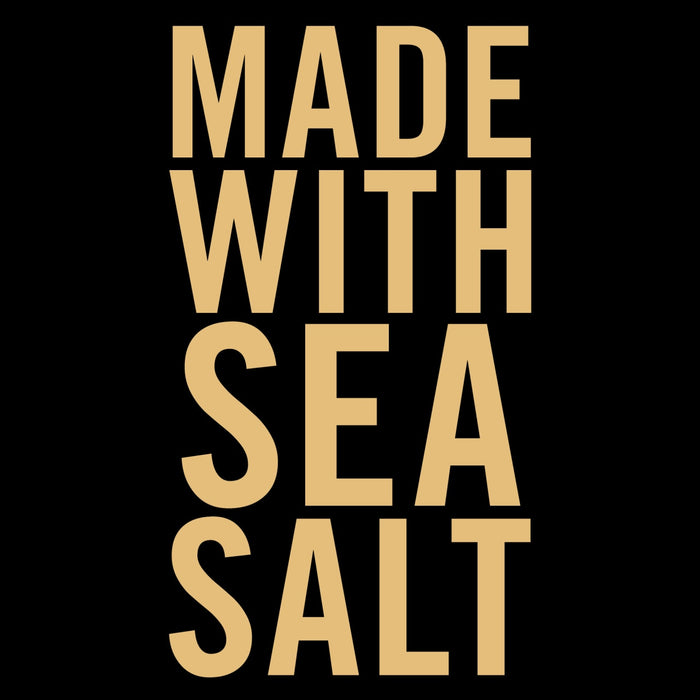 A logo that says Made with Sea Salt