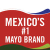A red, white, and green logo with the text MEXICOS #1 MAYO BRAND