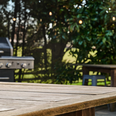 backyard with a grill