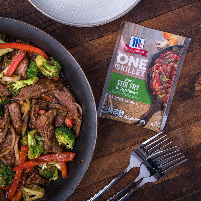 McCormick® Beef Stir Fry & Vegetables One Skillet Seasoning Mix, 1.25 oz