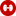Red circle with a white logo in the center