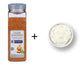 Bottle of McCormick's Cajun Seasoning with a small bowl of seasoning mix on a white background