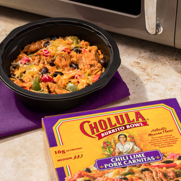 Cholula® Chili Lime Carnitas Frozen Burrito Bowl, 8.5 oz