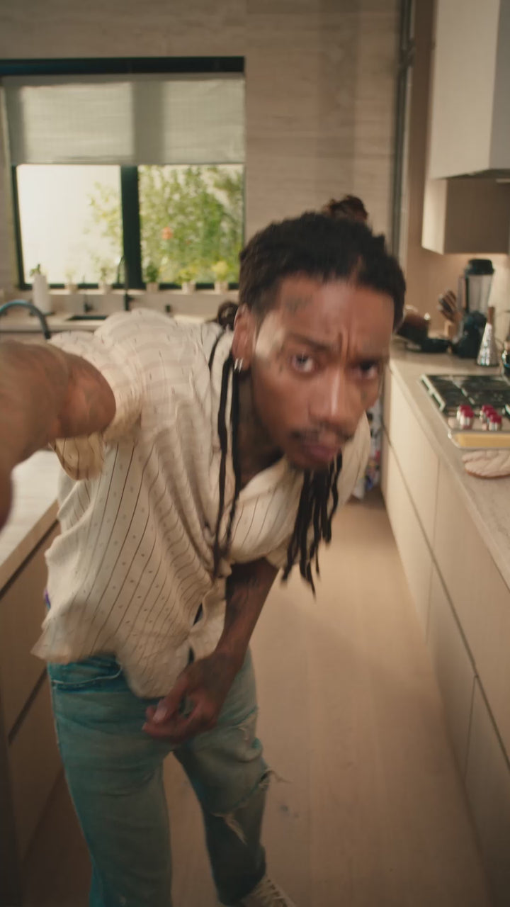 wiz khalifa and his mom peachie discussing their partnership with Lawry's