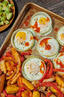Eggs on pan