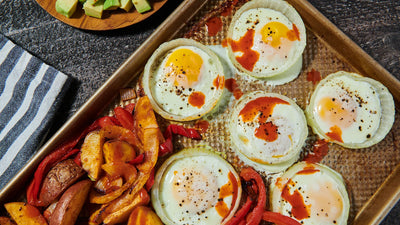 Eggs on pan