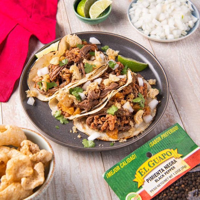 El Guapo® Whole Black Pepper (Pimienta Negra Entera), 1.25 oz