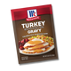 McCormick Turkey Gravy Mix packet on a white background.